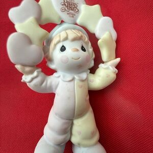 Precious Moments Figurine with Cream and Pink Details